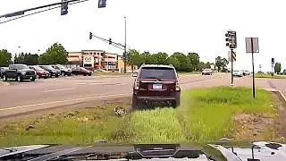 Driver Rips Across Soccer Field During Wild Pursuit