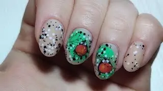 Сама себе мастер/Провожаем зиму снегирями в зелени/#наращиваниеногтей #globalfashion #bornpretty