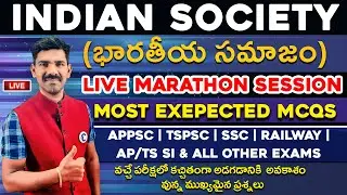 INDIAN SOCIETY Concept And Most Expected Questions For All Appsc, Tspsc Groups 1,2,3,4 & Other Exams