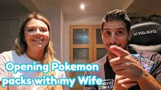 Opening Pokemon packs with my Wife - Stellar Crown - Scarlet & Violet