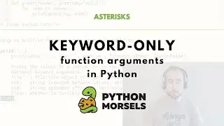 Keyword only function arguments Python