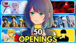ANIME OPENING QUIZ🔥 - 50 Openings [VERY EASY - VERY HARD]