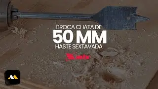 Broca Chata de 50 Mm Com Haste Sextavada - Mtx