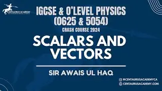 Scalars & Vectors [Lecture 2] | IGCSE & O'level (0625 & 5054)