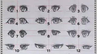 How to Draw female ANIME EYES Step by Step | Slow Tutorial for Beginners (No time lapse)