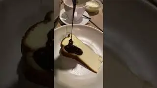 Liquid chocolate basque cheesecake #shorts