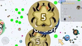 AGAR.IO MOBILE LEVEL 5 TROLLING ! INSANE TAKEOVER // HUGE PRESPLIT