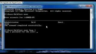 how to reset admin password with standard user