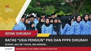 Resmi Dirubah, Batas Usia Pensiun PNS dan PPPK Tahun 2024 Bukan Lagi 58 Tahun, Melainkan...