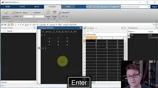 MATLAB - creating and accessing a matrix