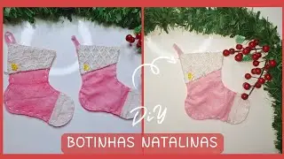 Botinhas natalinas fácil  de fazer