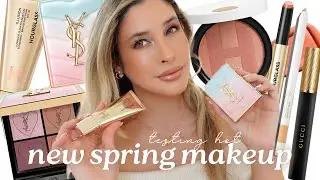 NEW MAKEUP PRODUCTS 2025: Testing the Hottest NEW SPRING MAKEUP 🌷 YSL, HOURGLASS ILLUSION Foundation