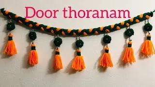 Diy//Door thoranam making in Telugu //Diwali decoration ideas//Telugu vlogs from USA