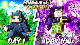 I Survived 100 Days as Geto in Jujutsu Kaisen Minecraft