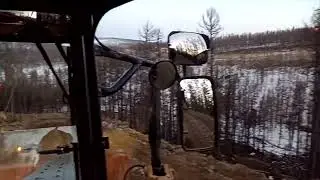 Автогрейдер САТ 150 AWD, перегон на базу