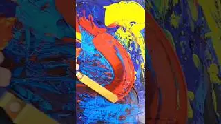 Knife painting acrylic abstract #knifepainting #abstract #pouring