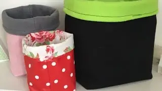 How To Make A Fabric Storage Caddy