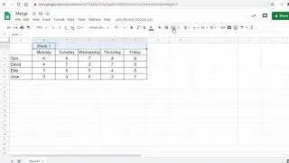 Merging Cells in Google Sheets