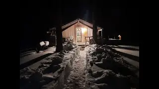 THE TENT. Winter Trip 2022. Snowshoe lake crossing. Deep Snow.