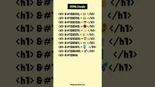HTML Emoji | JV Source Codes