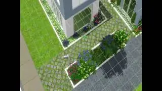 The sims 3 house building - Modern blue 99 - part 2