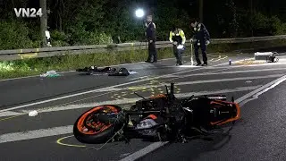VN24 - Police investigation of a motorcycle accident