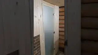 установка стеклянной двери в баню для парилки