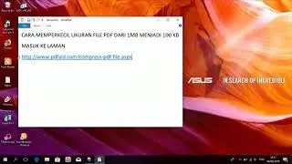 Cara memperkecil ukuran file pdf dari 1MB ke 100kb