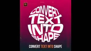 How To Convert Text Into Shape In Adobe illustrator | 