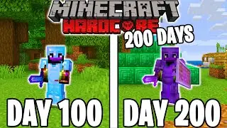 I Survived 200 Days in Hardcore Minecraft...