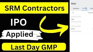 SRM Contractors ipo apply | SRM ipo GMP | SRM ipo apply or avoid | SRM ipo date | SRM contract ipo
