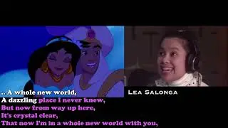 Aladdin - A Whole New World - Karaoke Lyrics