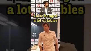 Gukesh - I have also banged many tables 😜
