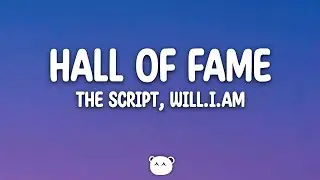 The Script, will.i.am - Hall Of Fame (Lyrics)