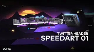80s Retro Style Twitter Header | SPEEDART 01