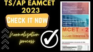 Eamcet 2023 Normalization|| TOP COLLEGES IN HYDERABAD|#engineeringcollege #eamcetresults #eamcet2023