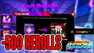 Rerolling on My 0.01% SECRET in Anime Defenders