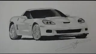 Draw Chevrolet Corvette Z06