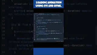 loading animation 🔥🔥#shorts #coding #java #css #webdesign