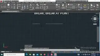 Break and Break at point command in autocad with dimensions 