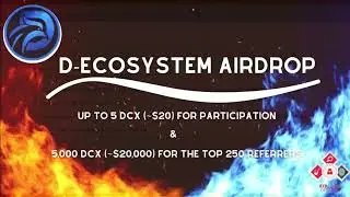 🕵🏻‍♂️ D-Ecosystem Airdrop | Total Airdrop Pool: 30,000 DCX [~$120,000] 