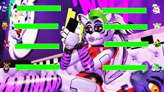 [SFM FNaF] Top 5 SECURITY BREACH vs FNaF Fight Animations WITH Healthbars