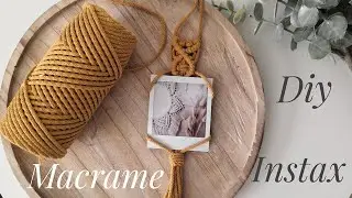 Makramé Instax Polaroid Keret Készítés | How to make macrame Instax Frame Easy