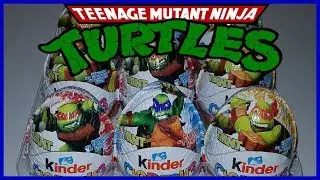 Киндер Сюрприз ЧЕРЕПАШКИ НИНДЗЯ 2018 новая лицензионная серия!Unboxing Kinder Surprise Turtles 2018