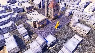 Can Golden Knights Rescue the Kitten from 15K Skeleton - Ultimate Epic Battle Simulator - UEBS
