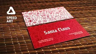 Making A Business Card for Santa in Affinity Designer + Publisher | Speed Art