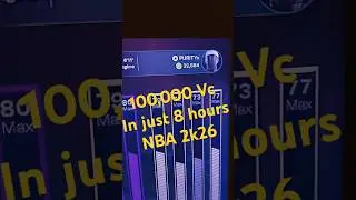 NBA 2k26 best vc glitch out now 100,000 in 8 hours (1 million in 24 hours I did the math).