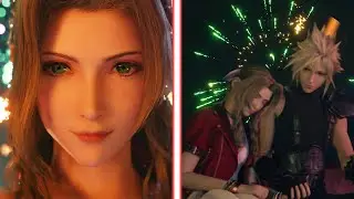 Cloud & Aerith Fireworks Cutscenes 4K | Final Fantasy 7 Remake / Rebirth