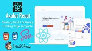Axolot React - Startup, SaaS & Software Landing Page Template | Themeforest Website Templates and