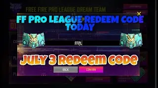 FREE FIRE REDEEM CODE TODAY | FFPL ESPORTS INDIA | FFPL REDEEM CODE TODAY | 4 july 2021